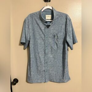 Gillz short sleeve button down vented fishing shirt size medium